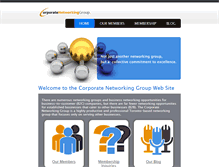 Tablet Screenshot of corporate-networking-group.com